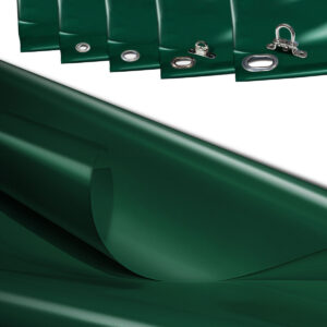(670g/m²) LKW Plane, PVC Plane - 2,5m breit - Grün RA6005- premium beschichtet