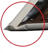 Detailbild mit Darstellung einer Ecke von einer Garagenmatte