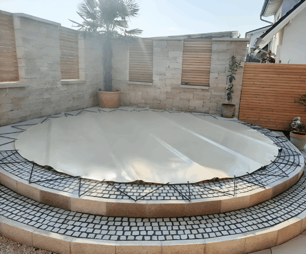 Runde Poolplanen (Stangenabdeckung)