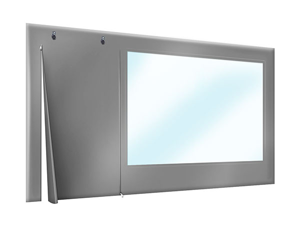 PVC Plane Terrasse oder Carport mit Tür und Sichtfenster