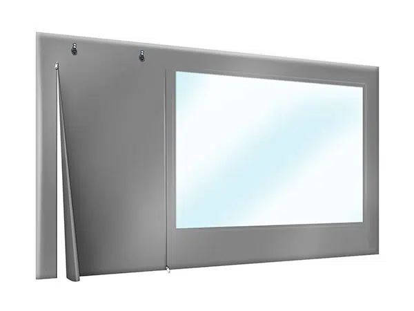 PVC Plane Terrasse oder Carport mit Tür und Sichtfenster