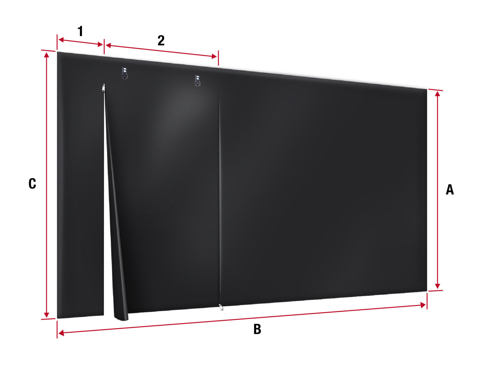 Wasserfeste Poly-Plane 30,5 X 101,6 Cm – Mit Aluminiumösen, Für Camping, Dach, Pool & Mehr