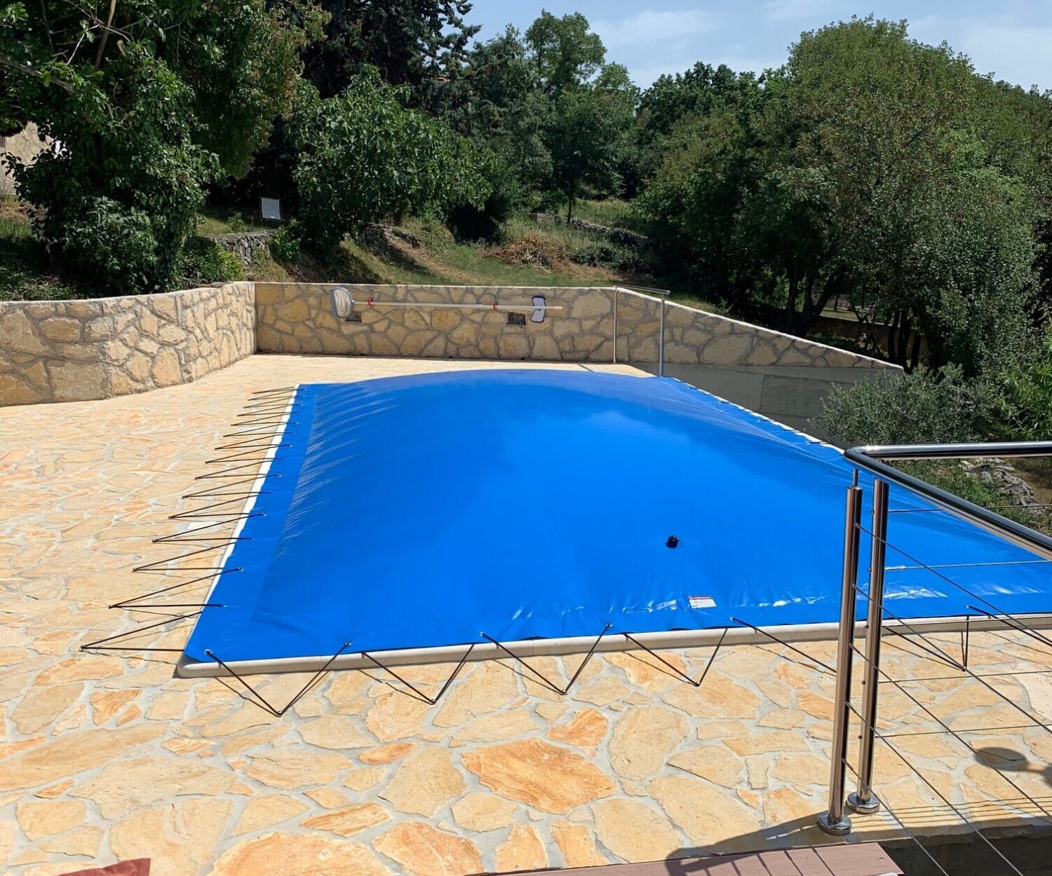 Poolabdeckplanen-Poolabdeckung